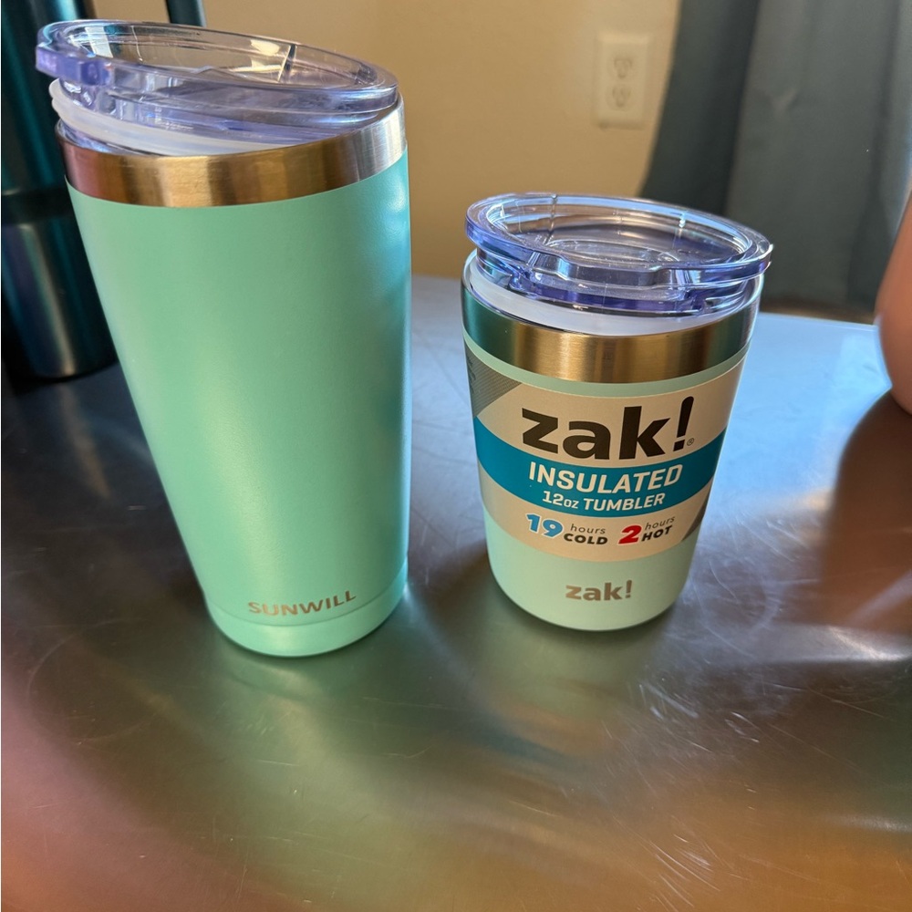 Sunwill & zak! Aqua Insulated Tumblers Set